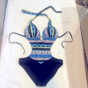 One piece cut out bathing suit never been worn